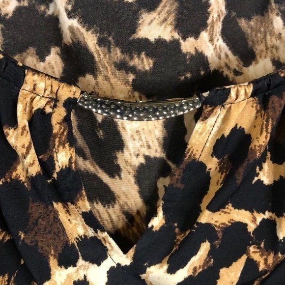 THALIA Sodi Mock Wrap Leopard Dress - Picture 3 of 7